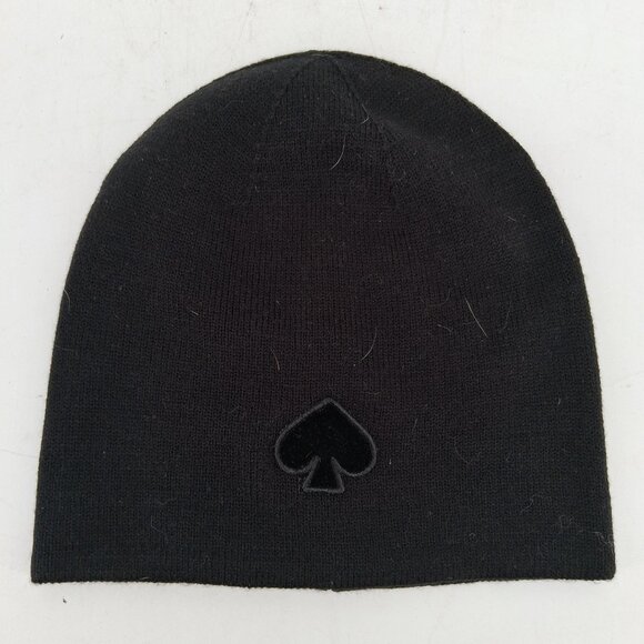 NWT Kate Spade Flocked Patch Beanie